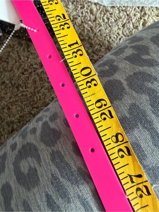 Christian Louboutin Loubi Spike Belt in Fuchsia Pink
